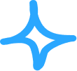Ein stilisierter blauer Stern, erinnert an das Logo einer Tierarztpraxis.
